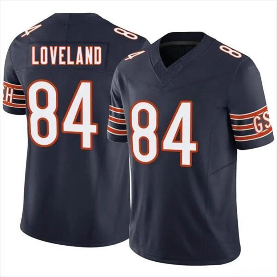 Fenge C.Bears #84 Colston Loveland Player F.U.S.E. Limited Navy Game Stitched Jerseys