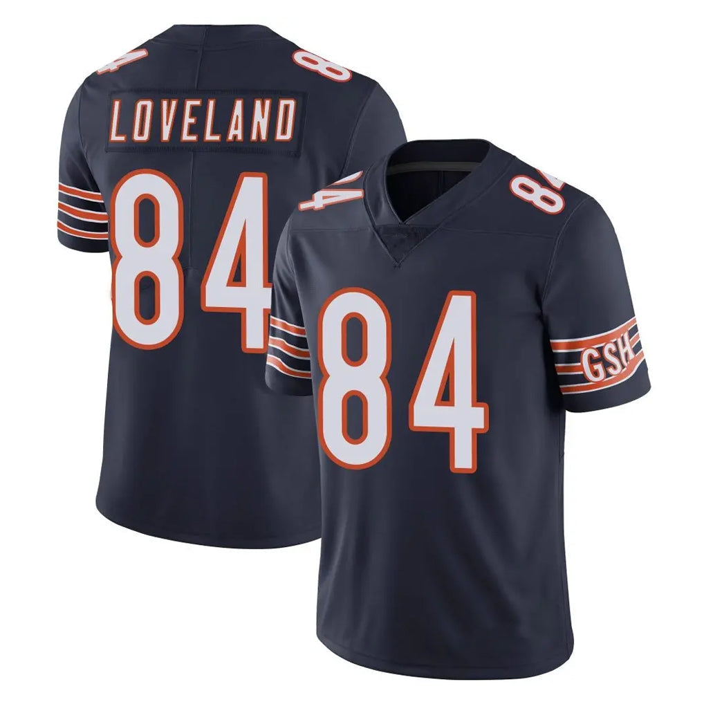 Fenge C.Bears #84 Colston Loveland Player Navy Vapor Untouchable Limited Home Game Stitched Jerseys