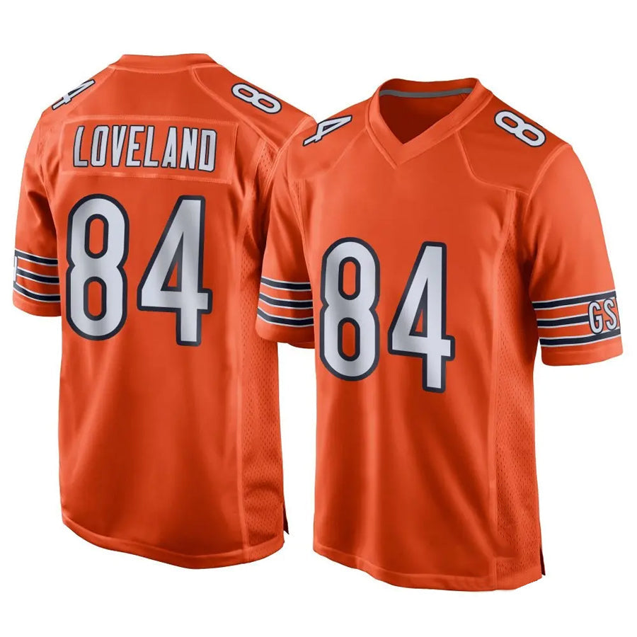 Fenge C.Bears #84 Colston Loveland Player Orange Home Game Stitched Jerseys