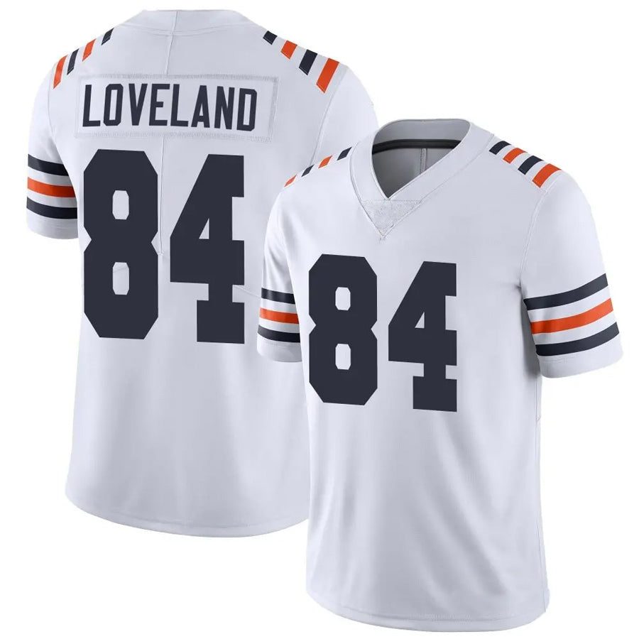 Fenge C.Bears #84 Colston Loveland Player White Alternate Classic Vapor Limited Stitched Jerseys