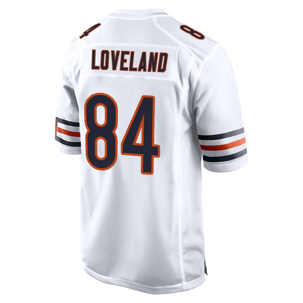 Fenge C.Bears #84 Colston Loveland Player White Home Game Stitched Jerseys
