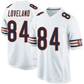 Fenge C.Bears #84 Colston Loveland Player Whtie Home Game Stitched Jerseys
