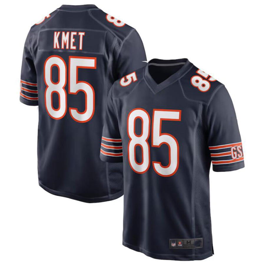 Fenge C.Bears #85 Cole Kmet Navy Player Game Jersey American Stitched Jerseys