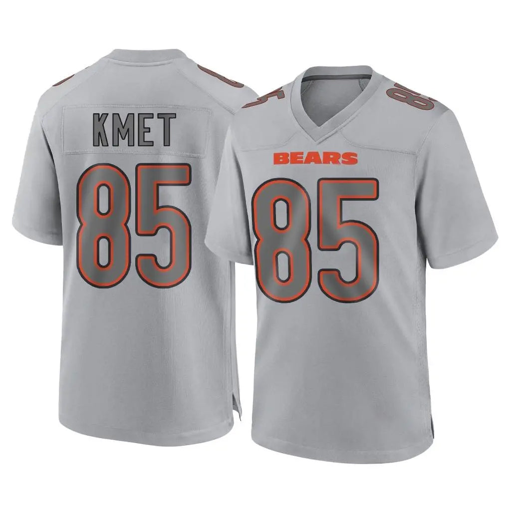 Fenge C.Bears #85 Cole Kmet Player Gray Atmosphere Fashion Game Stitched Jerseys