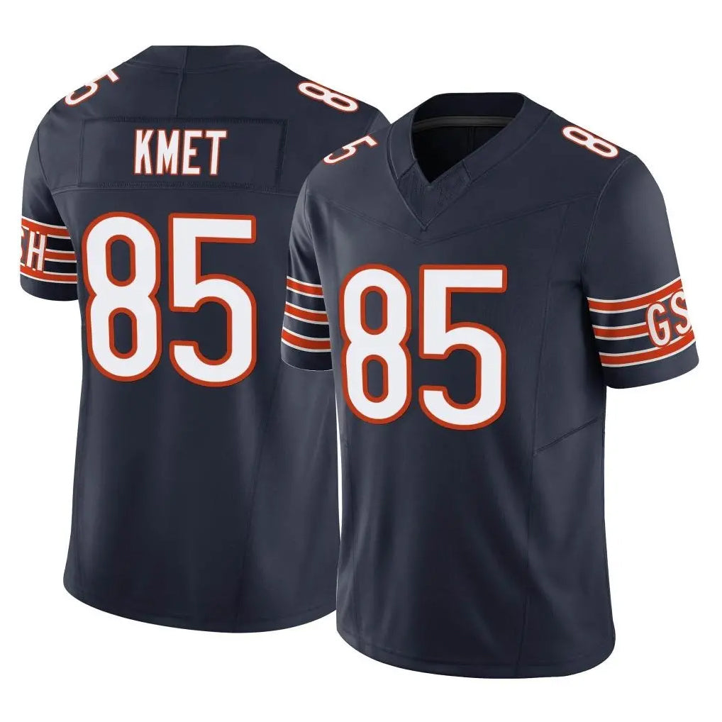 Fenge C.Bears #85 Cole Kmet Player Navy Vapor F.U.S.E. Limited Home Game Stitched Jerseys