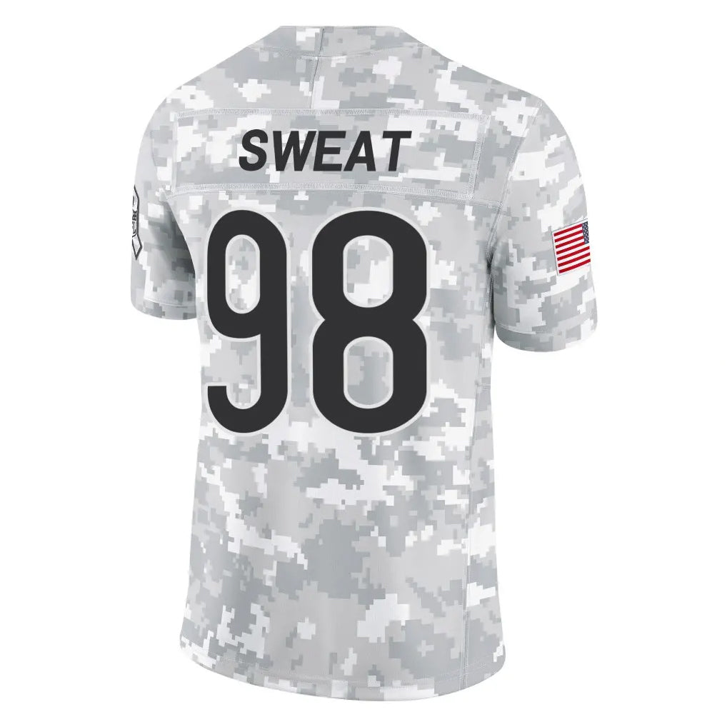 Fenge C.Bears #98 Montez Sweat Player Arctic Camo Salute to Service Limited Stitched Jerseys