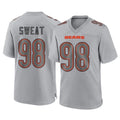 Fenge C.Bears #98 Montez Sweat Player Gray Atmosphere Fashion Game Stitched Jerseys