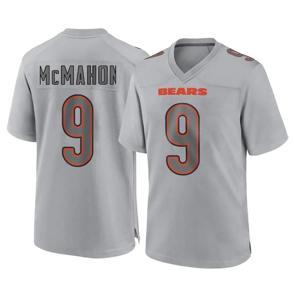 Fenge C.Bears #9 Jim McMahon Player Gray Atmosphere Fashion Game Stitched Jerseys
