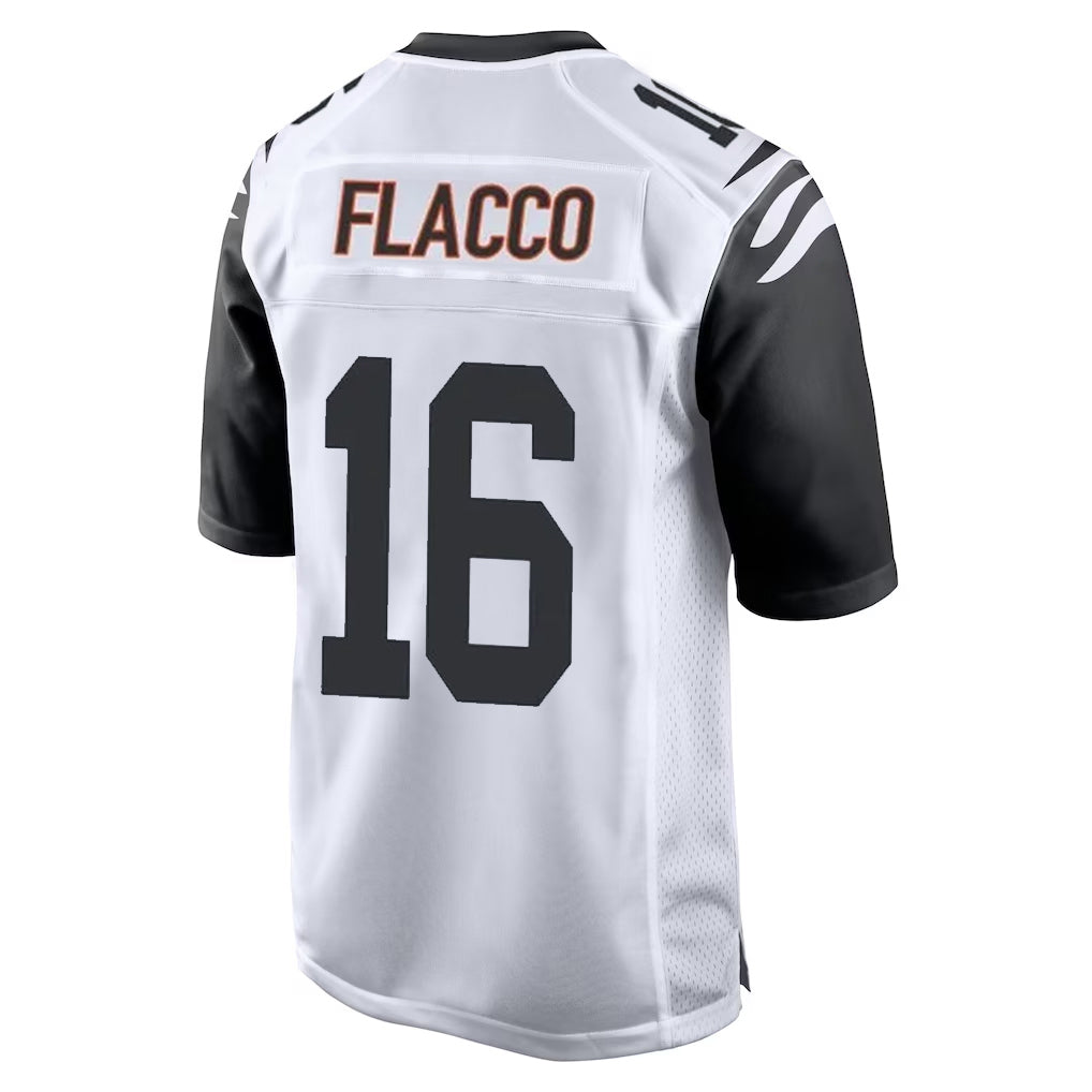 Fenge C.Bengals #16 Joe Flacco Player White Alternate Home Game Stitched Jerseys