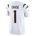 Fenge C.Bengals #1 Ja'Marr Chase Player White Vapor F.U.S.E. Limited Stitched Jerseys