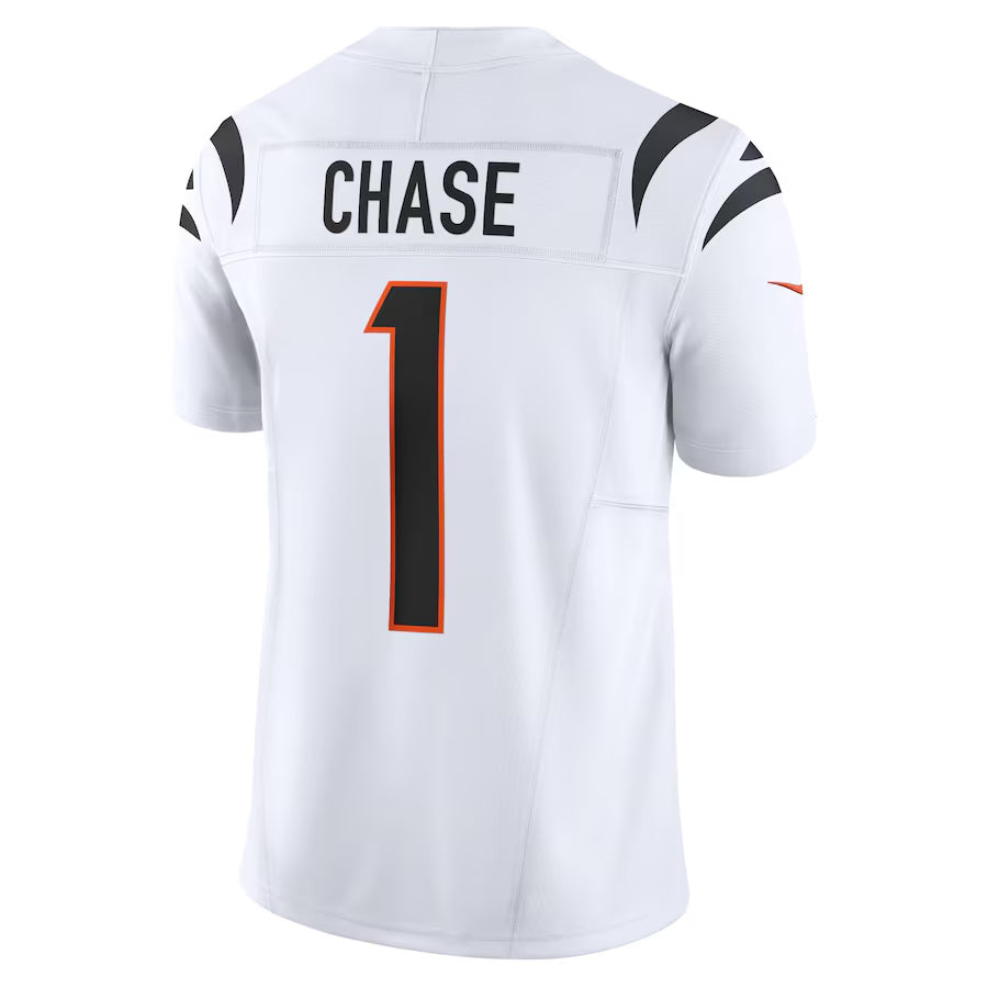 Fenge C.Bengals #1 Ja'Marr Chase Player White Vapor F.U.S.E. Limited Stitched Jerseys