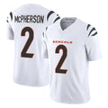 Fenge C.Bengals #2 Evan McPherson Player White Vapor F.U.S.E. Limited Home Game Stitched Jerseys