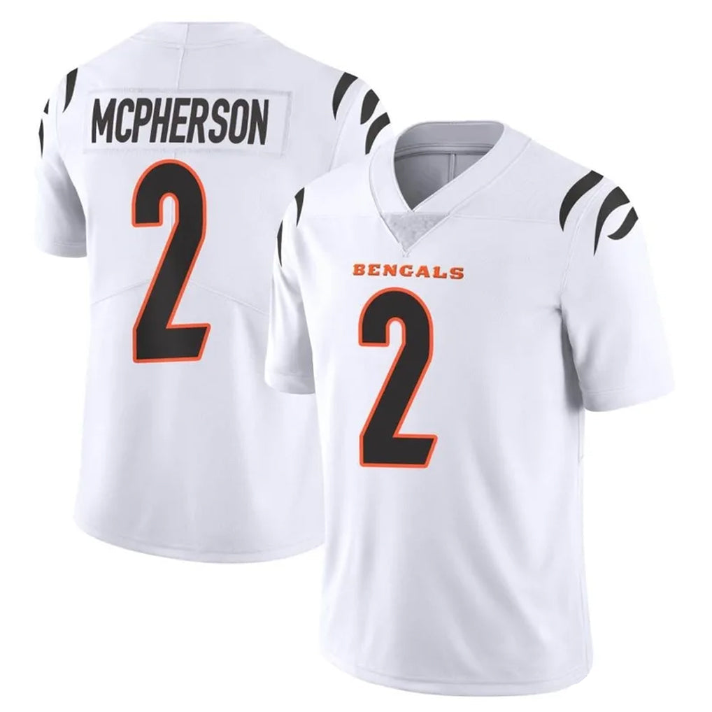 Fenge C.Bengals #2 Evan McPherson Player White Vapor Untouchable Limited Home Game Stitched Jerseys
