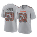 Fenge C.Bengals #53 Boye Mafe Player Gray Atmosphere Fashion Game Stitched Jerseys