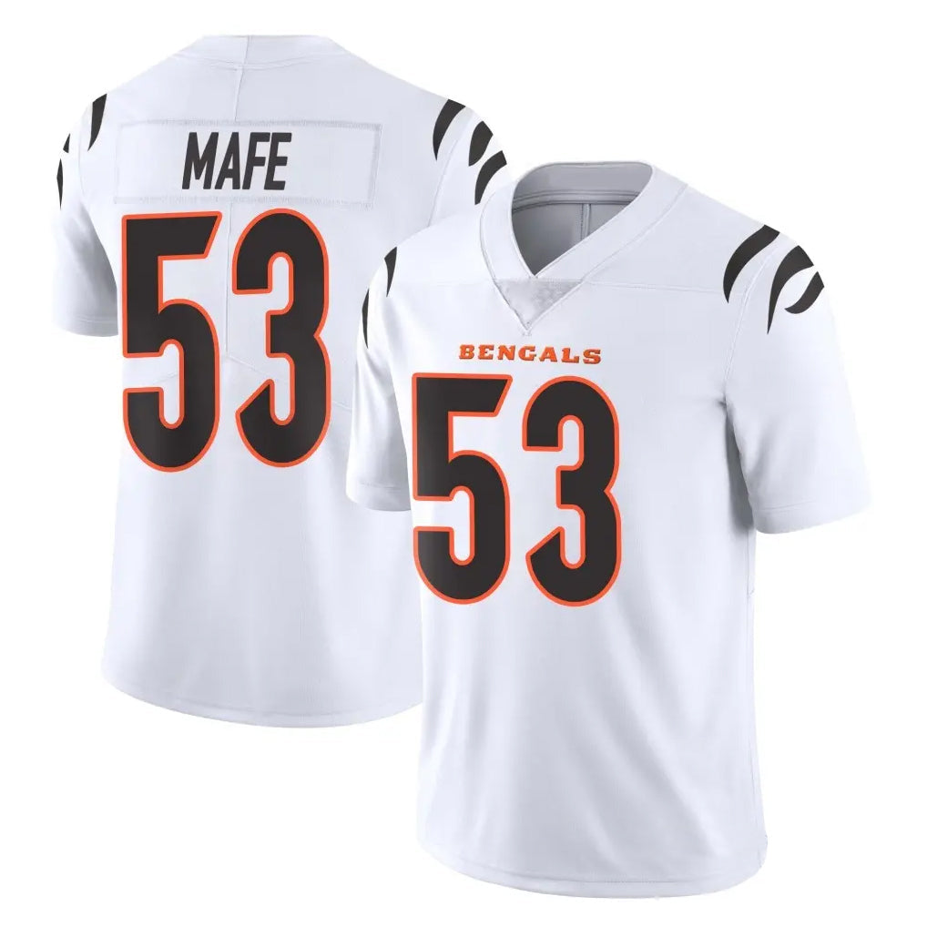 Fenge C.Bengals #53 Boye Mafe Player White Vapor Untouchable Limited Home Game Stitched Jerseys