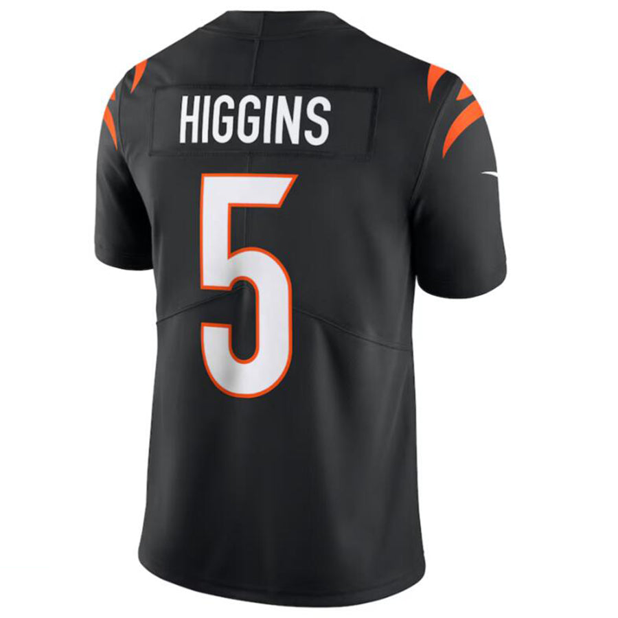 Fenge C.Bengals #5 Tee Higgins Black Vapor Untouchable Limited Jersey American Stitched Jersey