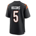 Fenge C.Bengals #5 Tee Higgins Player Black Home Game Stitched Jerseys