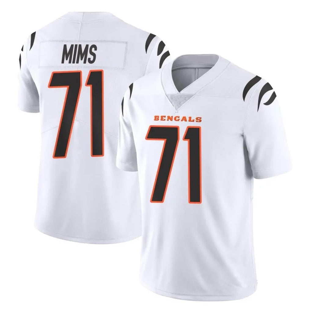 Fenge C.Bengals #71 Amarius Mims Player White Vapor Untouchable Limited Home Game Stitched Jerseys