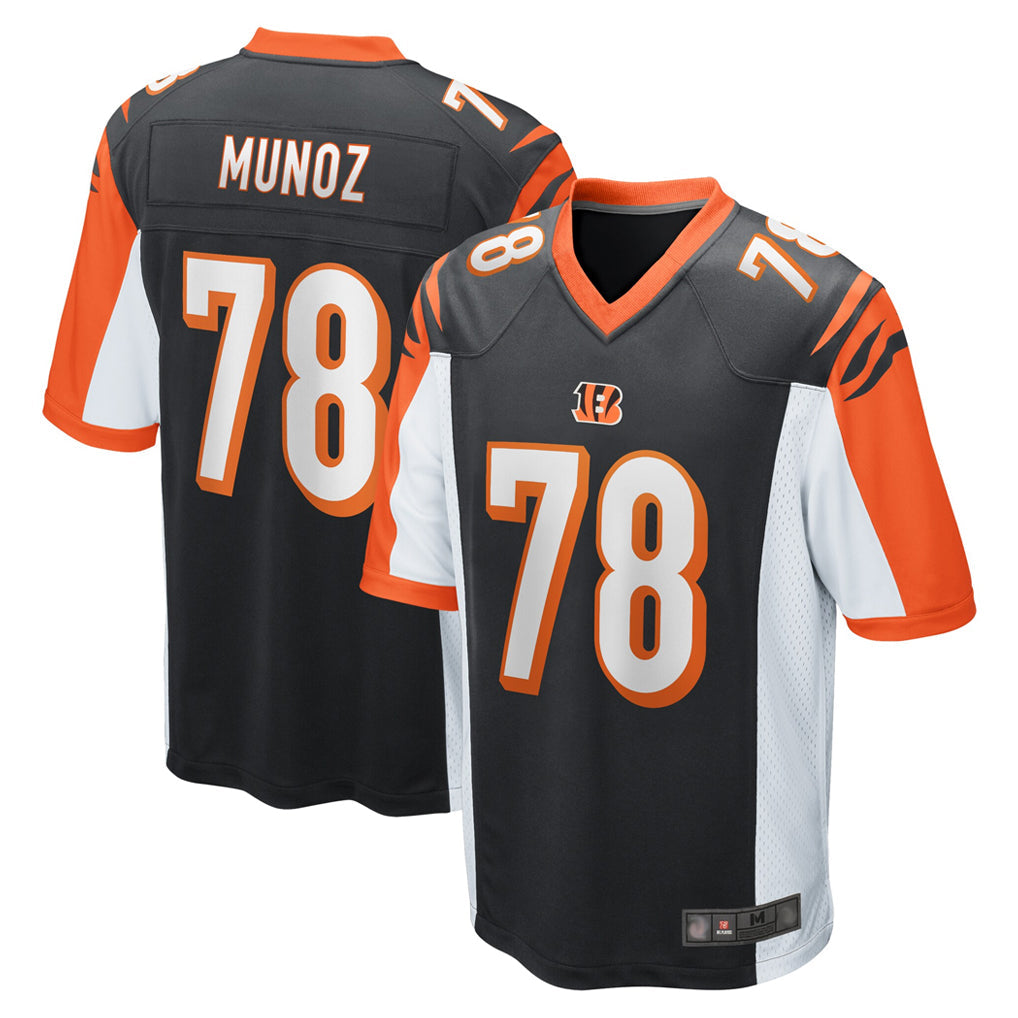 Fenge C.Bengals #78 Anthony Munoz Player Black Alternate Home Game Stitched Jerseys