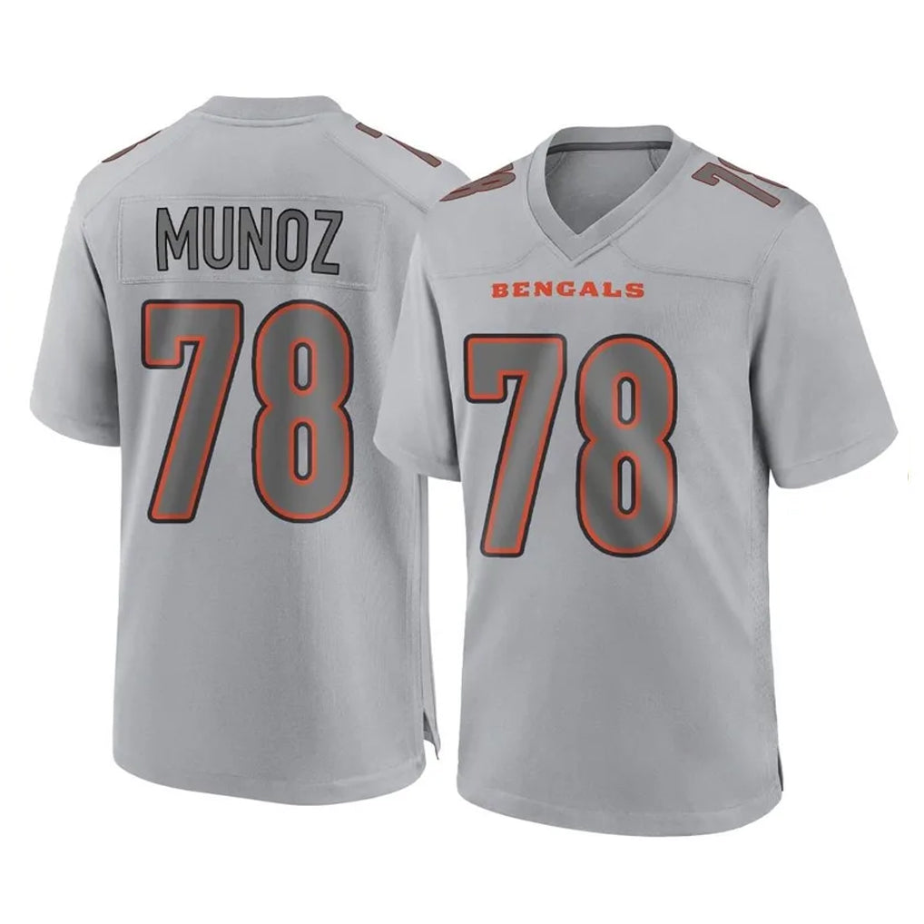 Fenge C.Bengals #78 Anthony Munoz Player Gray Atmosphere Fashion Game Stitched Jerseys