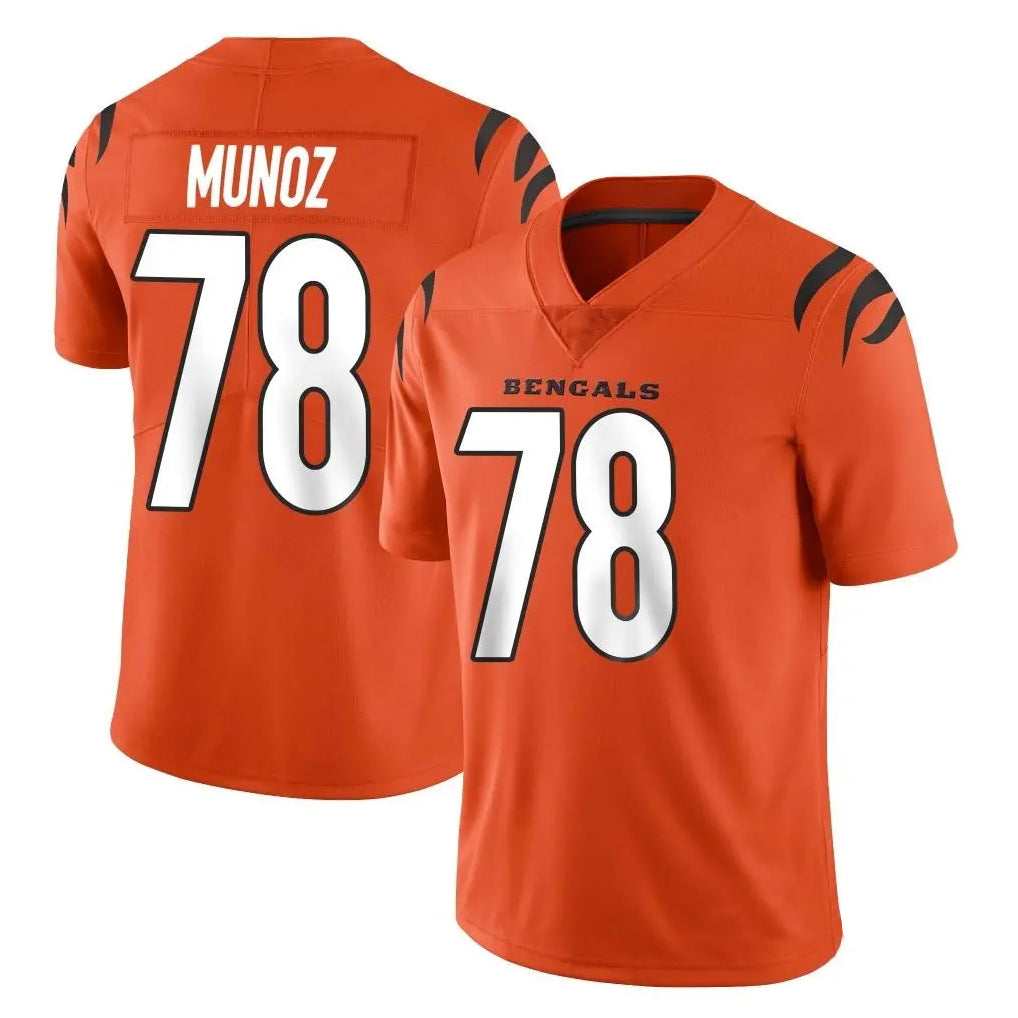 Fenge C.Bengals #78 Anthony Munoz Player Orange Vapor Untouchable Limited Home Game Stitched Jerseys