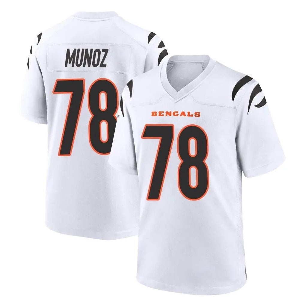 Fenge C.Bengals #78 Anthony Munoz Player White Home Game Stitched Jerseys