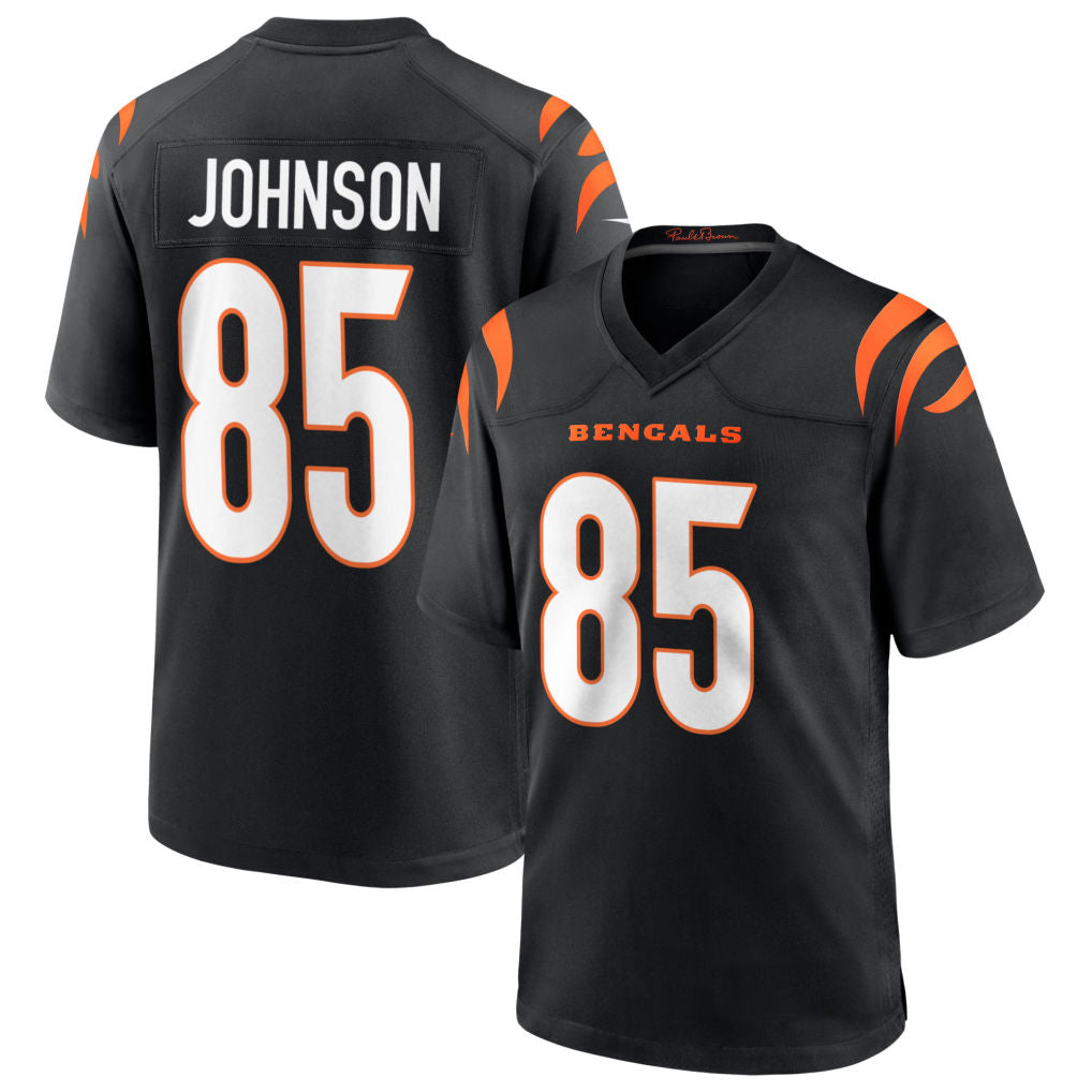 Fenge C.Bengals #85 Chad Johnson Player Black Home Game Stitched Jerseys