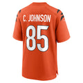 Fenge C.Bengals #85 Chad Johnson Player Orange Home Game Stitched Jerseys