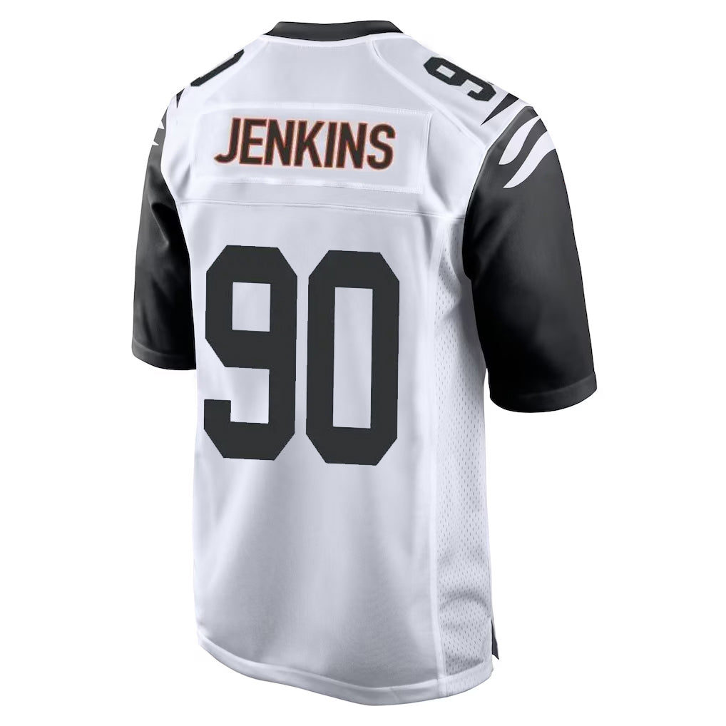 Fenge C.Bengals #90 Kris Jenkins Jr Player White Alternate Home Game Stitched Jerseys