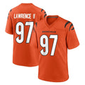 Fenge C.Bengals #97 Dexter Lawrence II Player Orange Home Game Stitched Jerseys