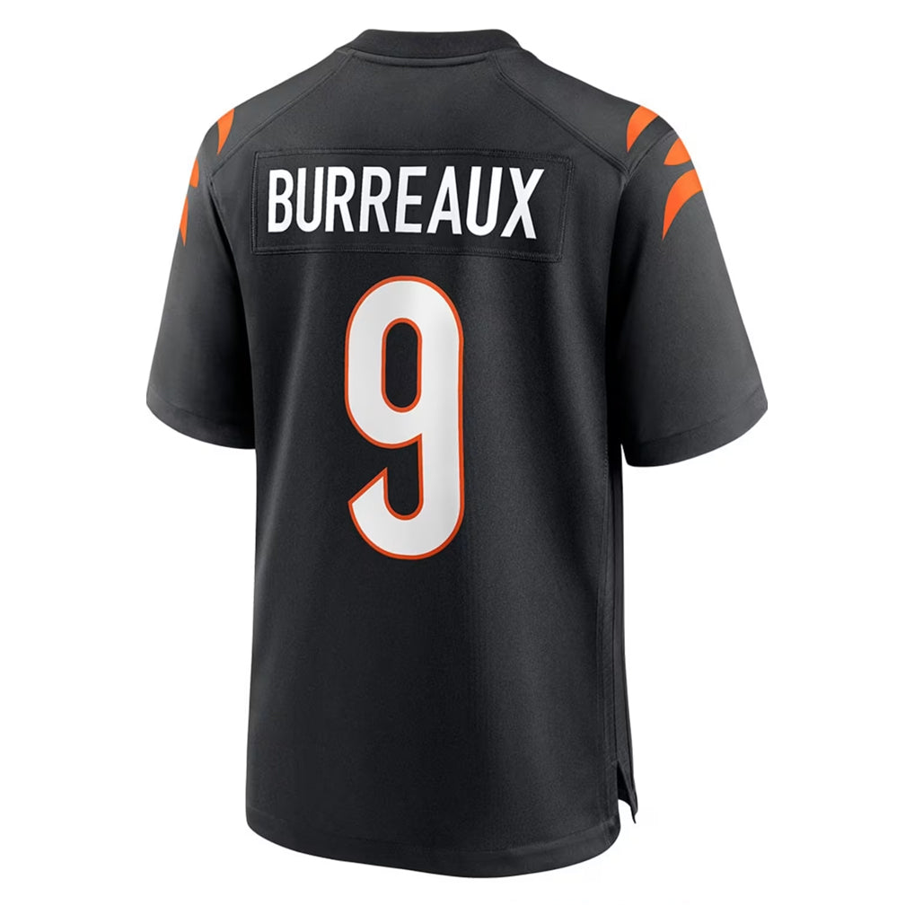 Fenge C.Bengals #9 Joe Burrow Player Black Home Game Stitched Jerseys