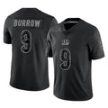 Fenge C.Bengals #9 Joe Burrow Player Black Reflective Limited Game Stitched Jerseys