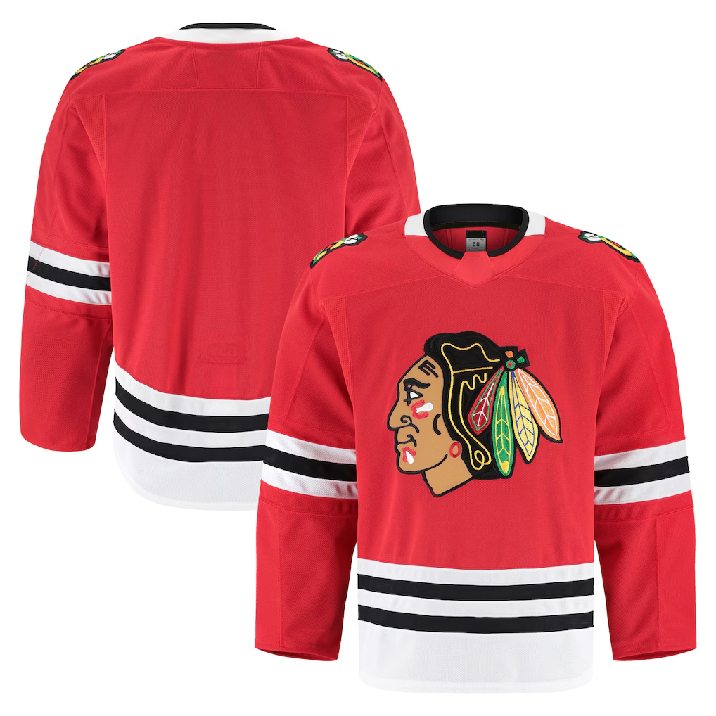 Fenge C.Blackhawks Red Home Authentic Pro Jerseys