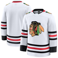 Fenge C.Blackhawks White Away Premium Jerseys