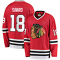 Fenge C.Blackhawks #18 Denis Savard Red Premier Breakaway Retired Player Jerseys