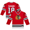 Fenge C.Blackhawks #18 Denis Savard Scarlet 1980-81 Power Play Jerseys
