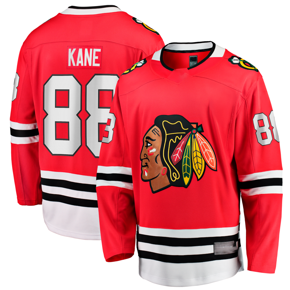 Fenge C.Blackhawks #88 Patrick Kane Red Home Breakaway Jerseys