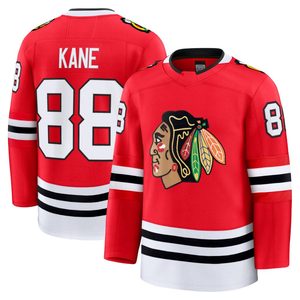 Fenge C.Blackhawks #88 Patrick Kane Red Premium Jerseys