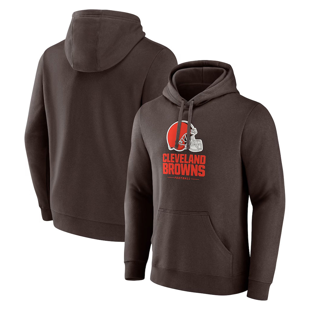 Fenge C.Browns Brown Primetime Lockup Pullover Hoodie Blank Player Stitched Jerseys