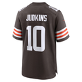 Fenge C.Browns #10 Quinshon Judkins Brown 2025 Draft Game Stitched Jerseys