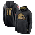 Fenge C.Browns #10 Quinshon Judkins Player Black Salute to Service Pullover Hoodies Limited Stitched Jerseys
