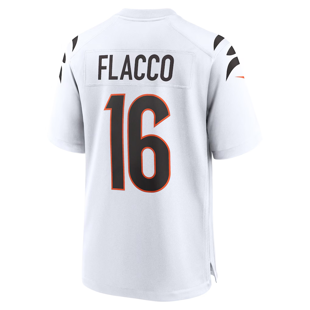Fenge C.Bengals #16 Bengals Joe Flacco White Game Stitched Jerseys