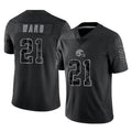 Fenge C.Browns #21 Denzel Ward Player Black RFLCTV Limited Football Jerseys