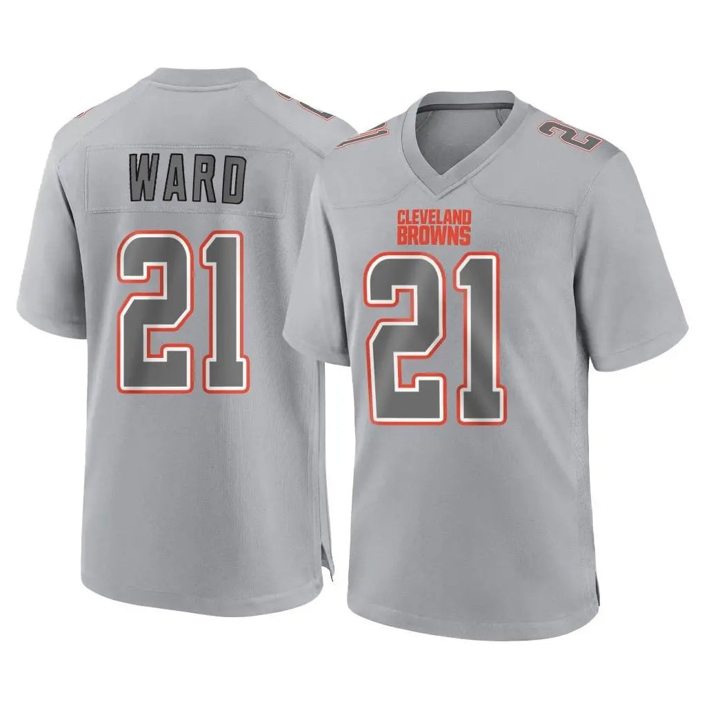 Fenge C.Browns #21 Denzel Ward Player Gray Atmosphere Fashion Game Stitched Jerseys