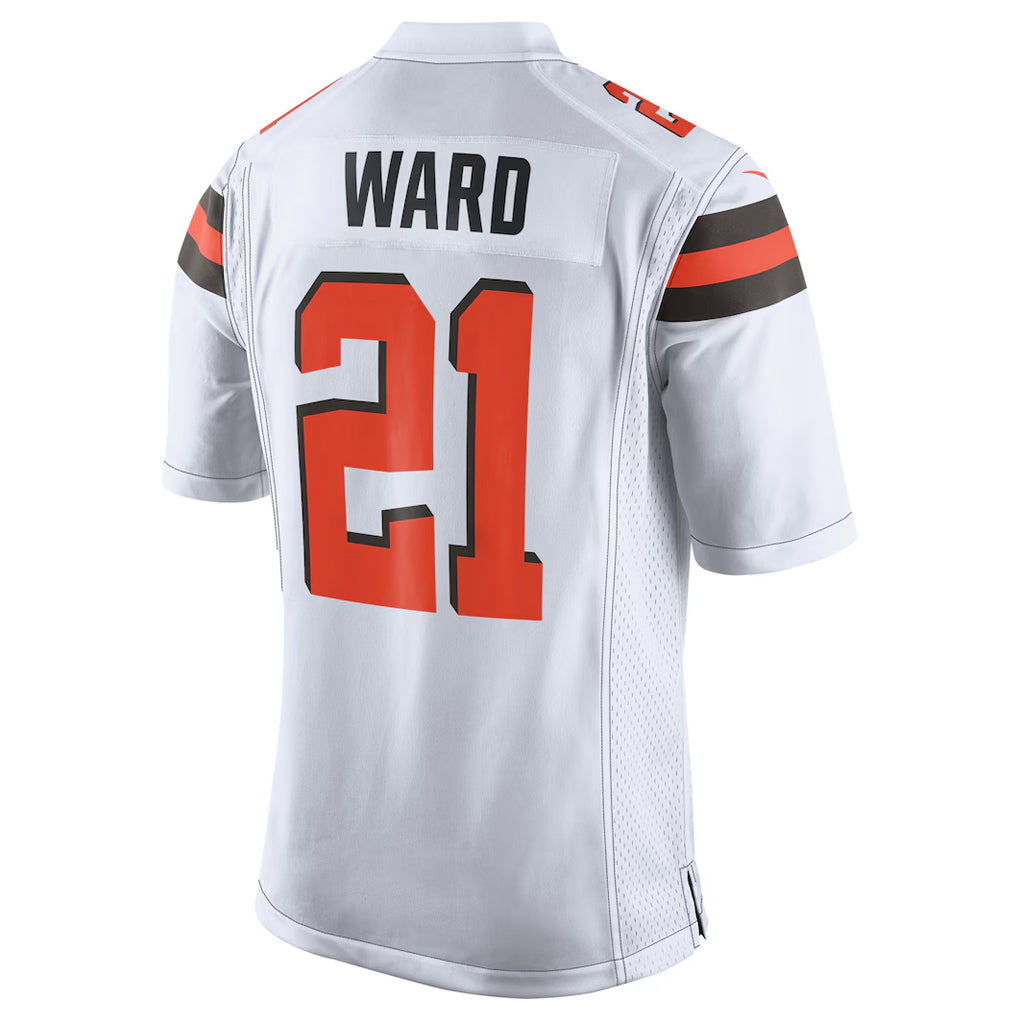Fenge C.Browns #21 Denzel Ward Player White Vapor Limited Football Jerseys