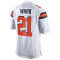 Fenge C.Browns #21 Denzel Ward Player White Vapor Limited Football Jerseys