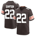 Fenge C.Browns #22 Dylan Sampson Player Brown Home Game Stitched Jerseys