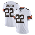 Fenge C.Browns #22 Dylan Sampson Player White Vapor Untouchable Limited Home Game Stitched Jerseys
