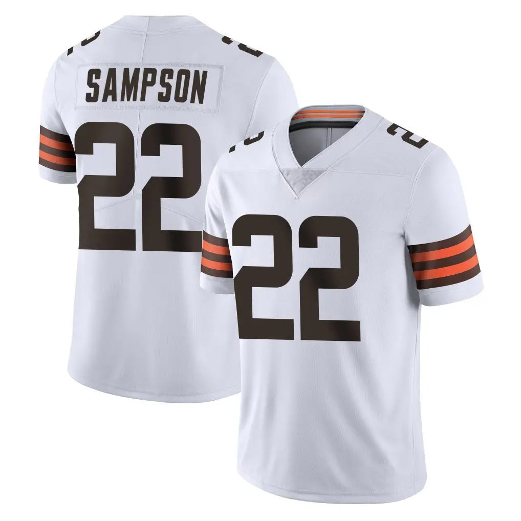 Fenge C.Browns #22 Dylan Sampson Player White Vapor Untouchable Limited Home Game Stitched Jerseys