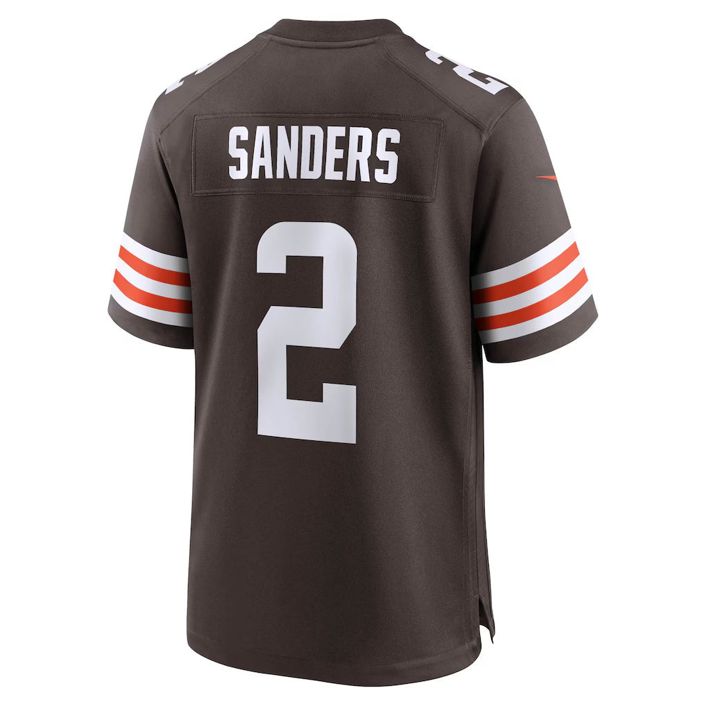 Fenge C.Browns #2 Shedeur Sanders Brown Game Stitched Jerseys